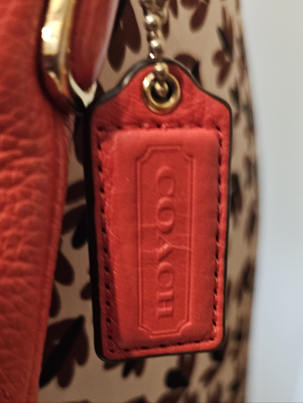 Coach Coral Pink Pebble Leather Crossbody Bag - Picture 4 of 16